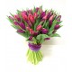 Tulipány v růžové a fialové
