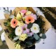 Kytice chrysanthémy, gerbery , lisianthus